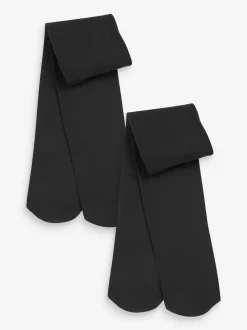 Black 2 Pack 100 Denier School Tights