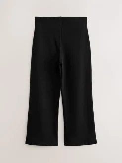 Black 2 Pack Pull-On Cotton Rich Stretch Boot Cut School Trousers (3-17yrs)