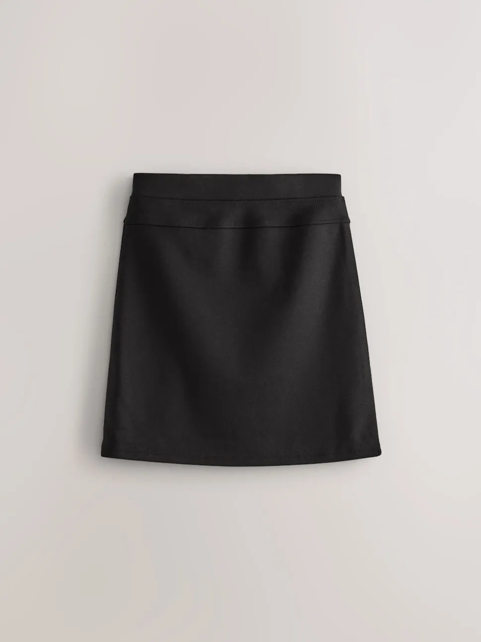 Black 2 Pack Pull-On Jersey Stretch School Pencil Skirts (3-17yrs)