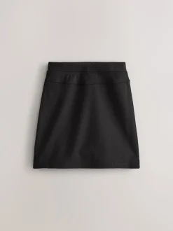 Black 2 Pack Pull-On Jersey Stretch School Pencil Skirts (3-17yrs)