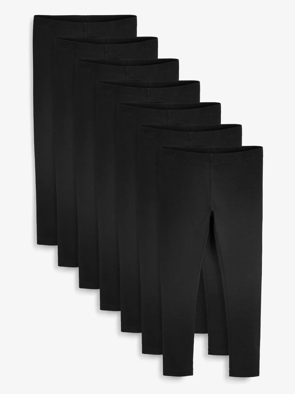 Black 7-Pack School Leggings (3-16yrs)