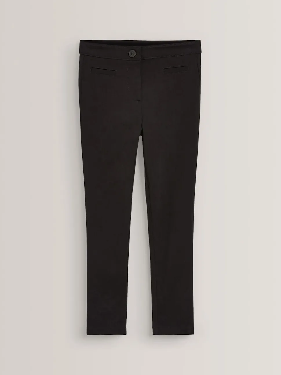 Black 2 Pack Skinny Stretch School Trousers (3-17yrs)