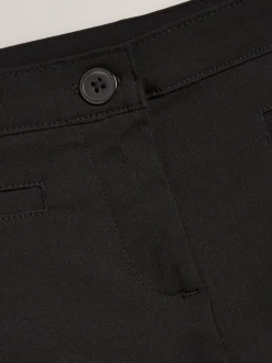 Black 2 Pack Skinny Stretch School Trousers (3-17yrs)