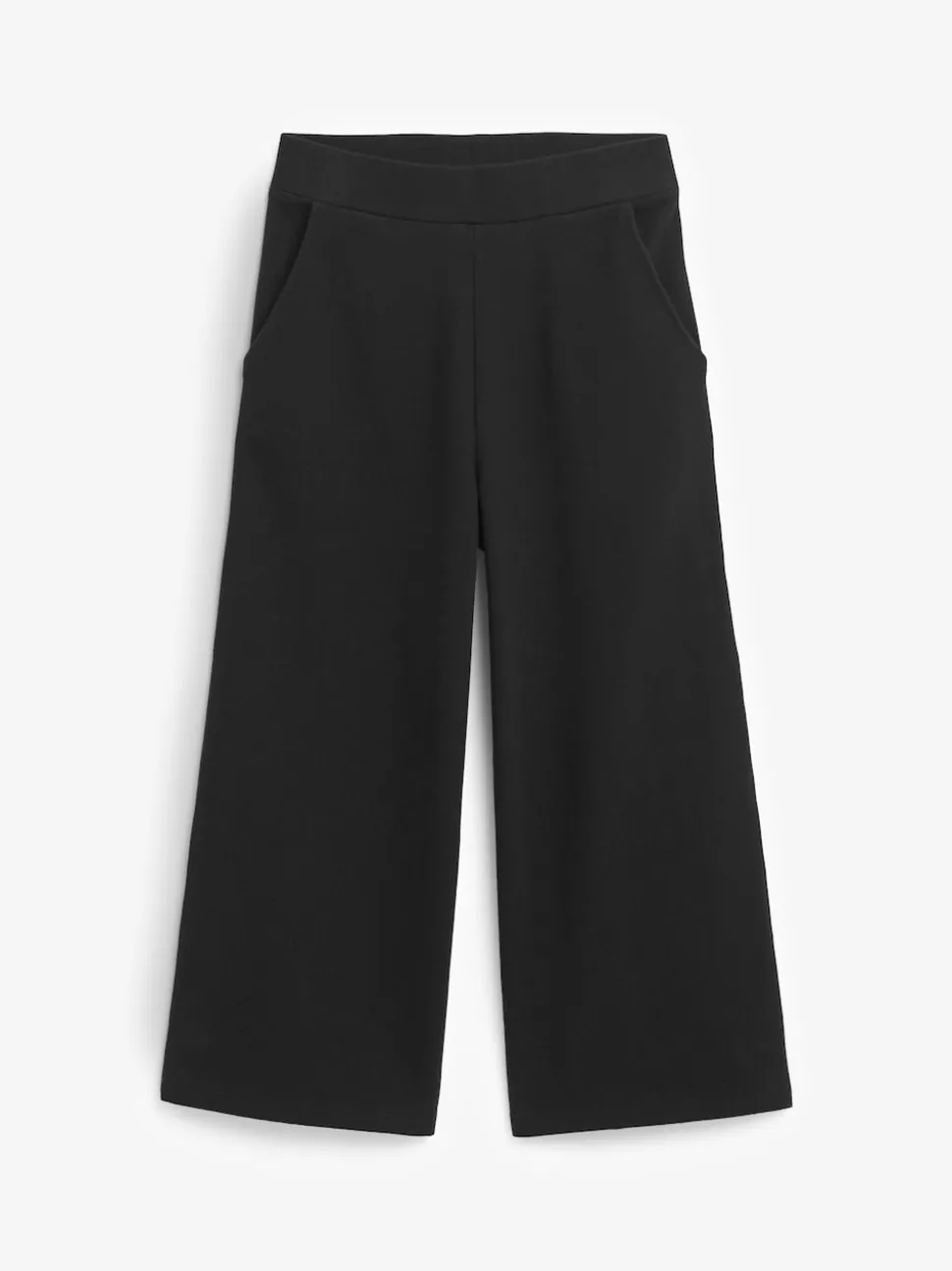 Black 1 Pack Wide Leg Jersey Trousers (3-16yrs)