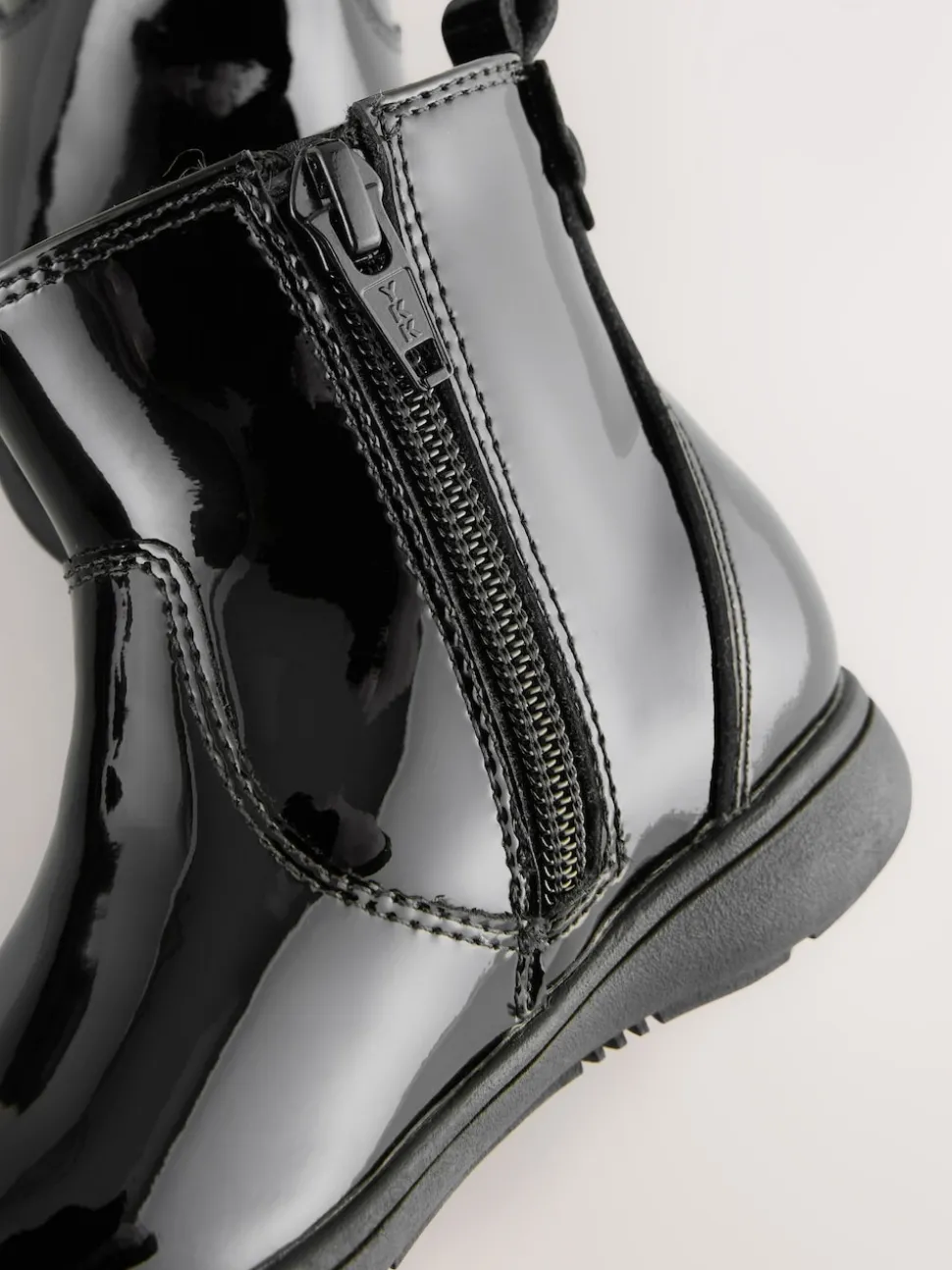 Black Patent Wide Fit (G) Leather Chelsea Ankle Boots