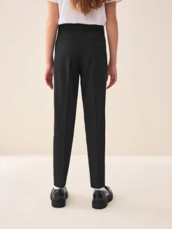 Black Plain Front School Trousers (3-18yrs)