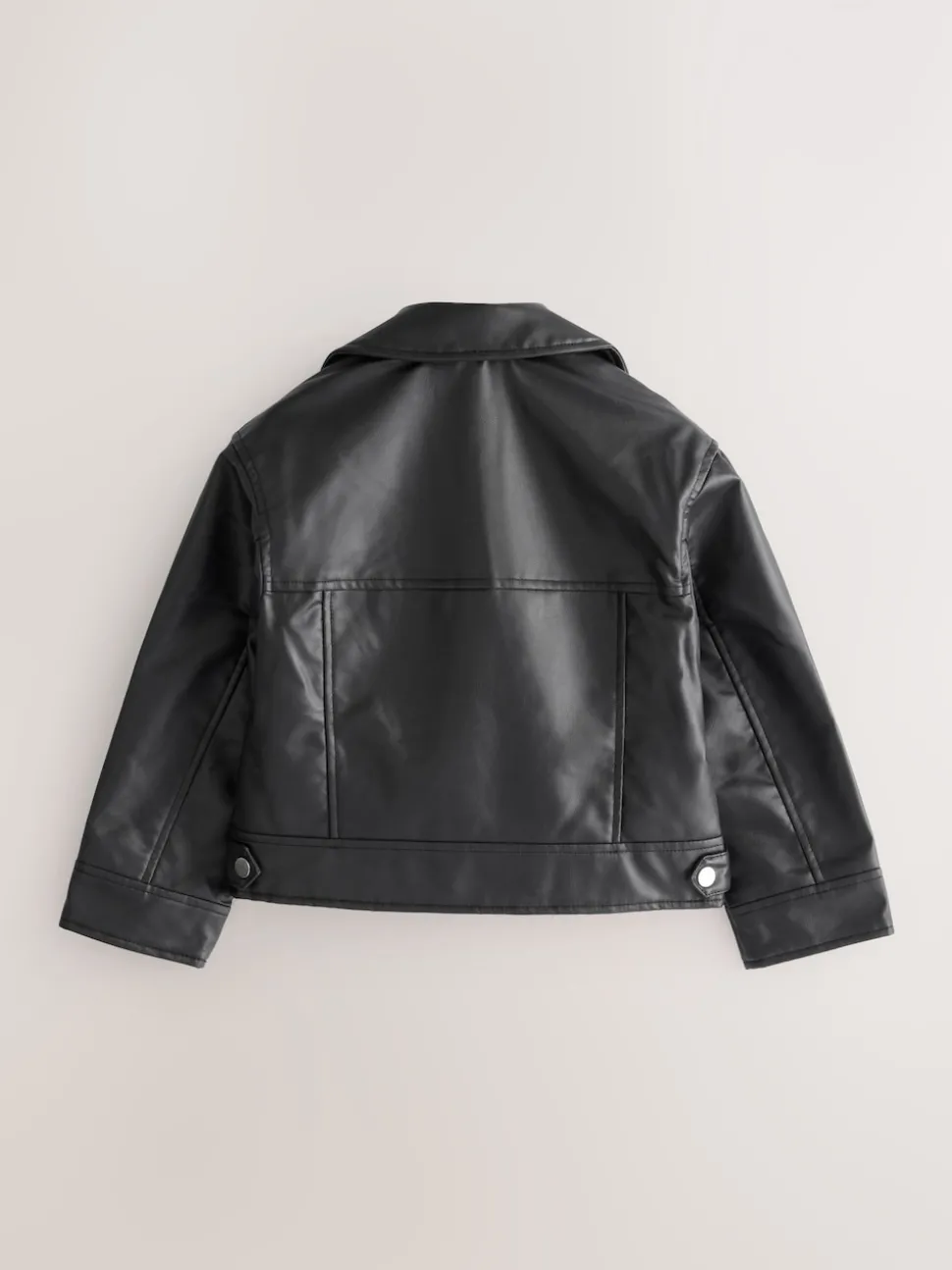 Black PU Biker Jacket (3-16yrs)