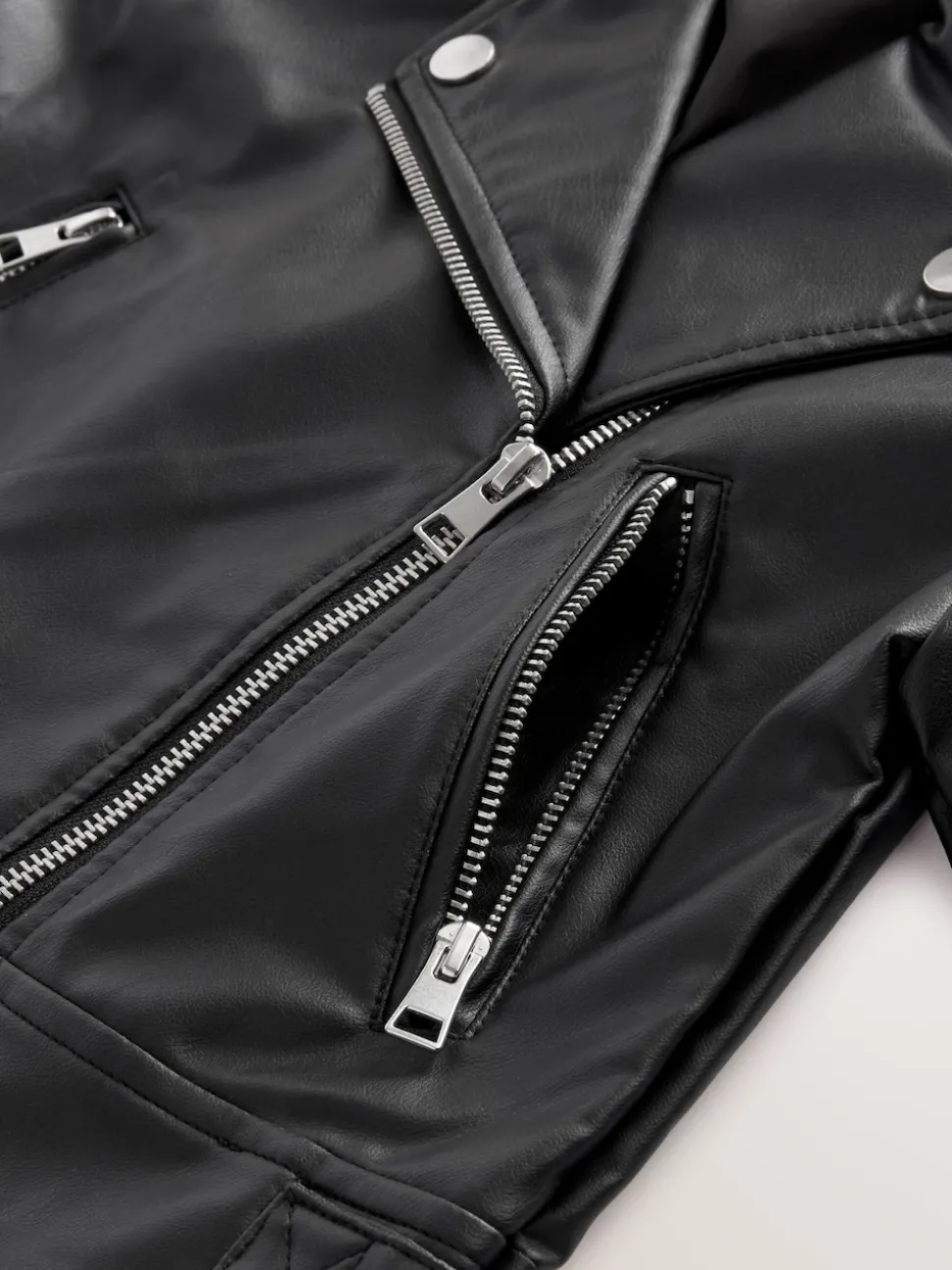 Black PU Biker Jacket (3-16yrs)