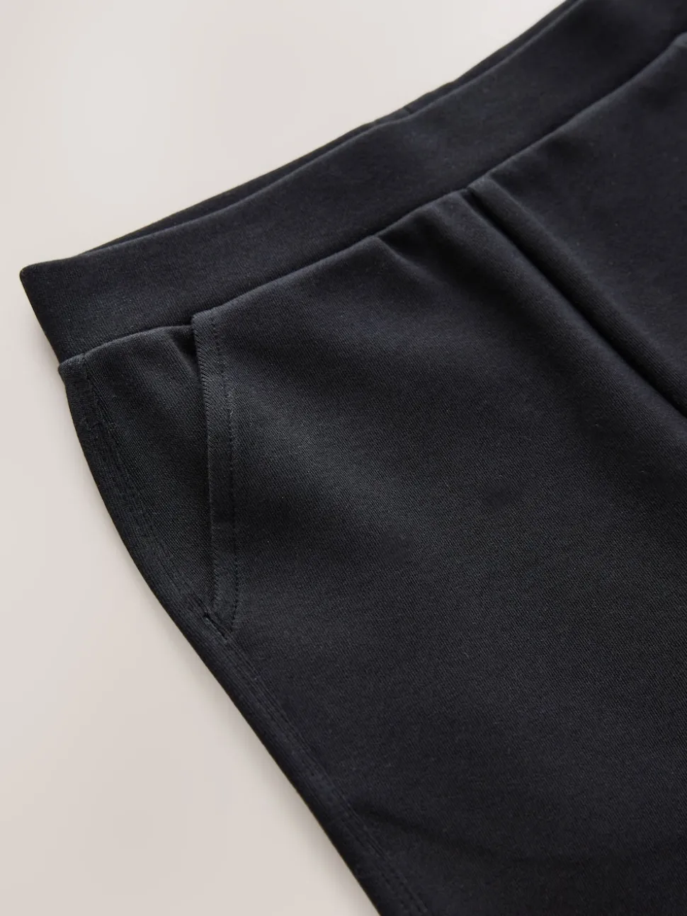 Black Pull-On Cotton Rich Stretch Flared School Trousers (3-17yrs)