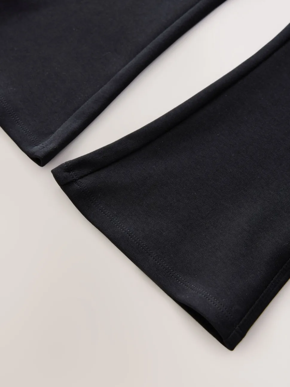 Black Pull-On Cotton Rich Stretch Flared School Trousers (3-17yrs)