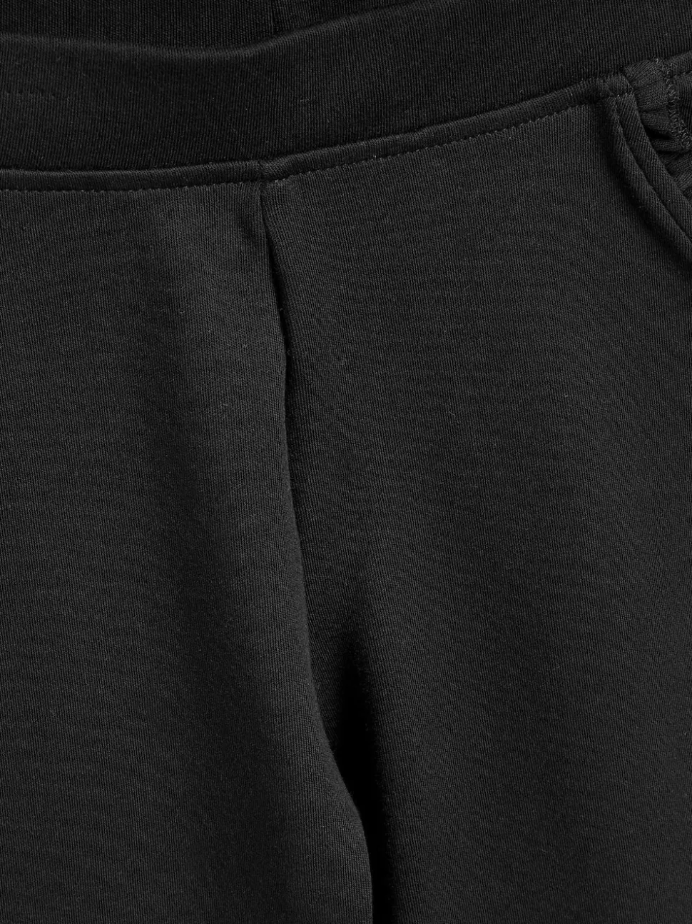 Black Pull-On Cotton Rich Stretch School Trousers (3-16yrs)