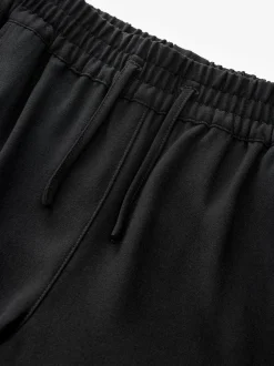 Black Pull-On Crepe Wide Leg Trousers (9-18yrs)