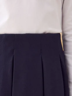 Black Pull on Jersey Stretch Pleated School Skirt (3-17yrs)