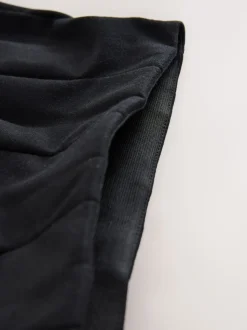 Black Pull on Jersey Stretch Pleated School Skirt (3-17yrs)