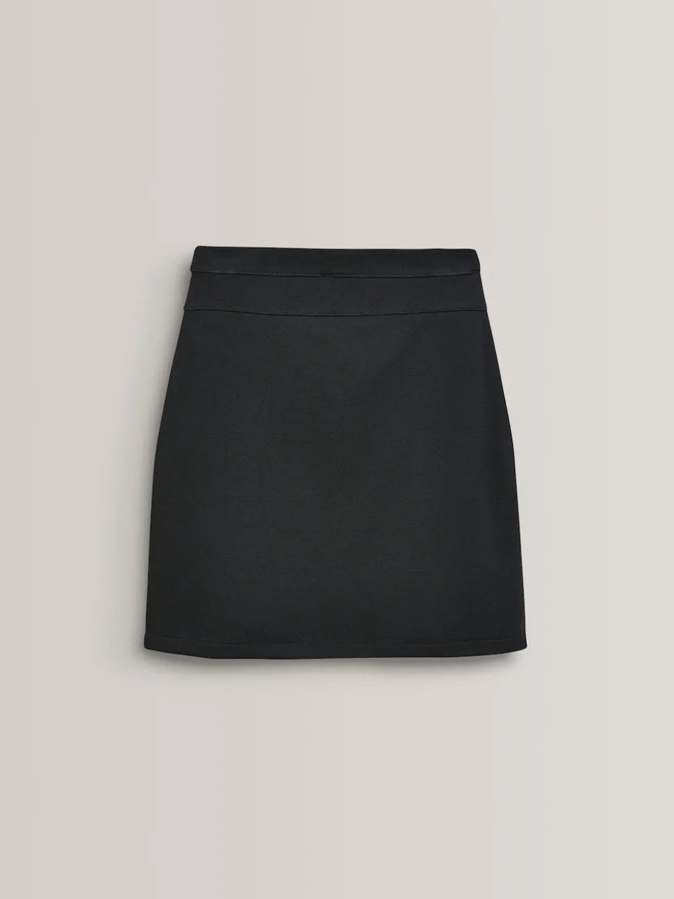 Black Pull-On Jersey Stretch School Pencil Skirt (3-18yrs)