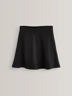 Black Pull-On School Skort with Jersey Stretch (3-17yrs)