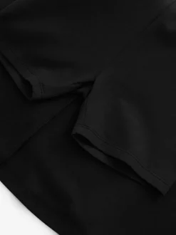 Black Pull-On School Skort with Jersey Stretch (3-17yrs)