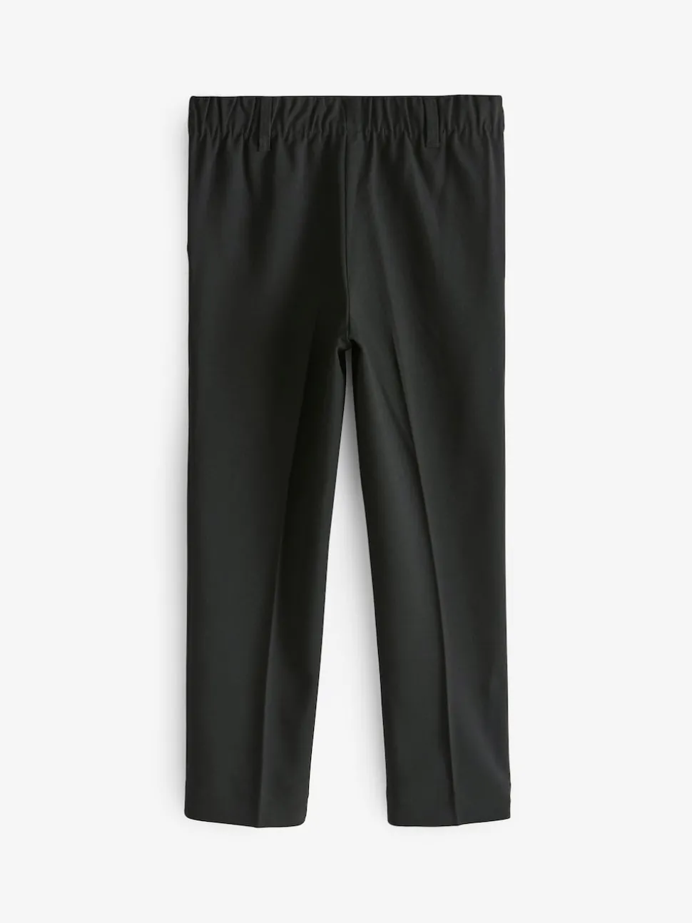Black Pull-On Waist Plain Front School Trousers (3-17yrs)