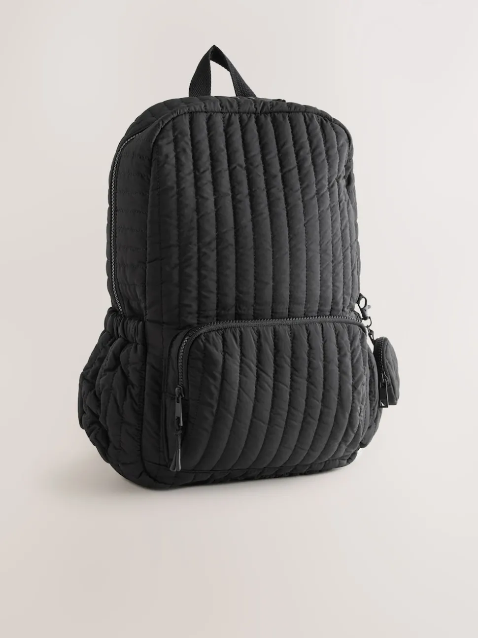 Black Quilted Backpack