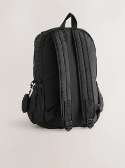 Black Quilted Backpack
