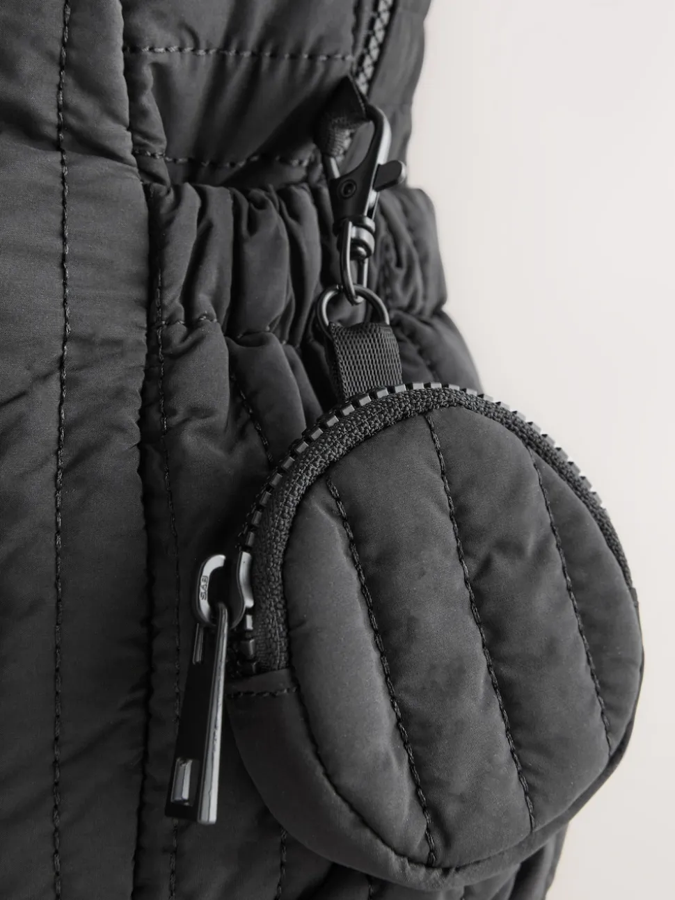 Black Quilted Backpack