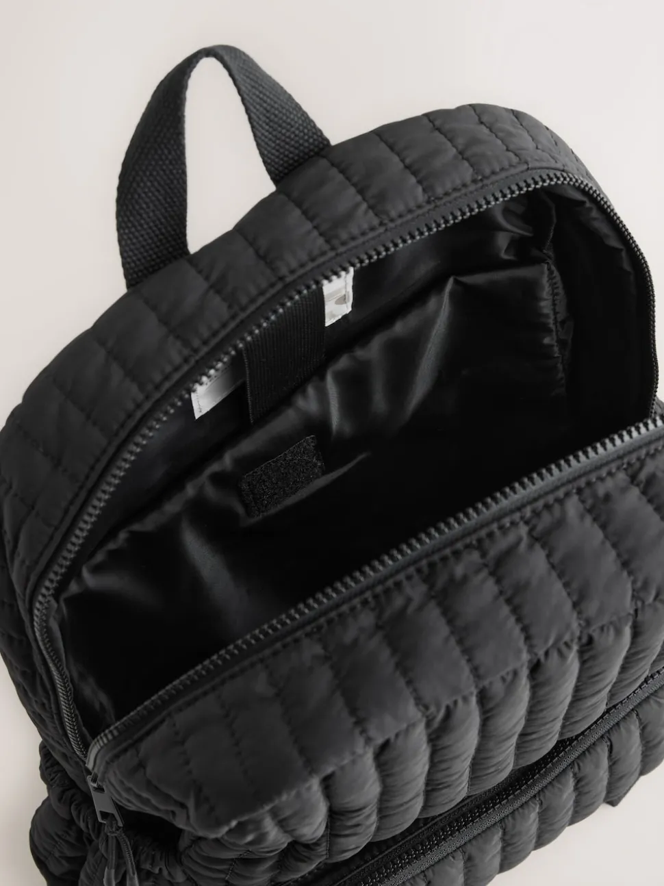 Black Quilted Backpack