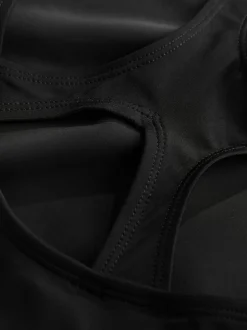 Black Racerback Swimsuit (3-16yrs)
