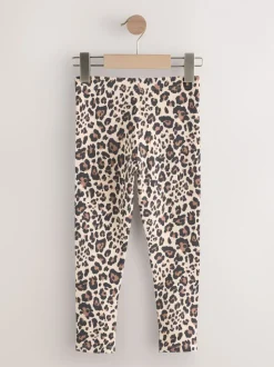 Black Rainbow/Animal Leggings 2 Pack (3-16yrs)