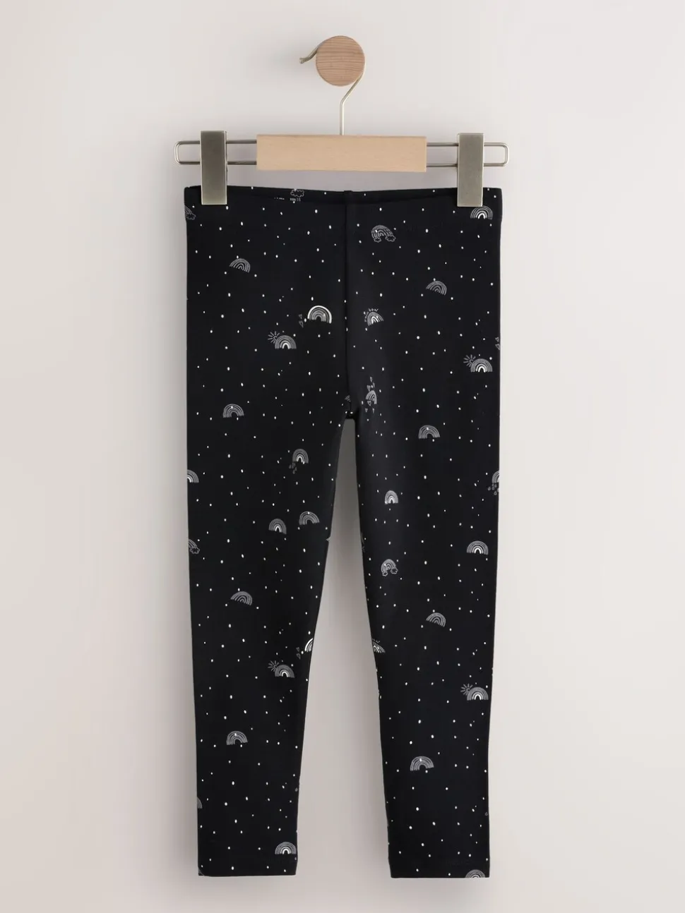Black Rainbow/Animal Leggings 2 Pack (3-16yrs)