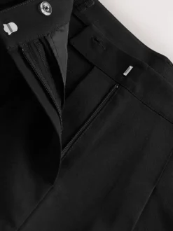 Black Regular Length Barrel Leg School Trousers (9-18yrs)