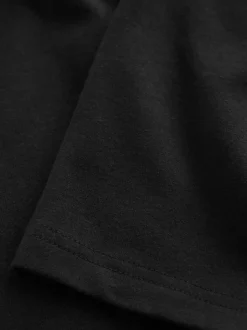 Black Regular Length 5 Pack Cotton Rich Stretch Cycle Shorts (3-16yrs)