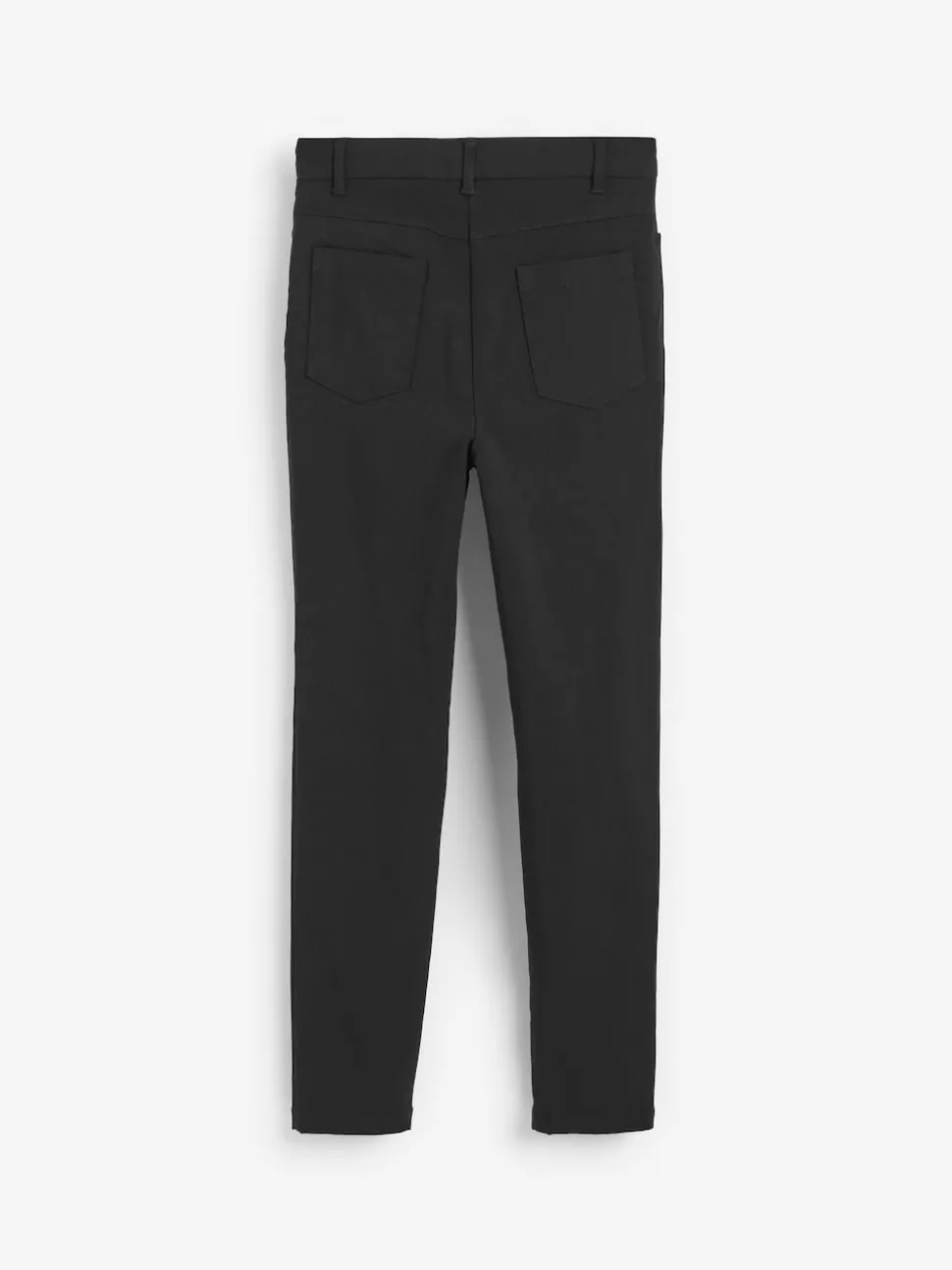 Black Regular Length Skinny Fit Stretch High Waist School Trousers (9-18yrs)