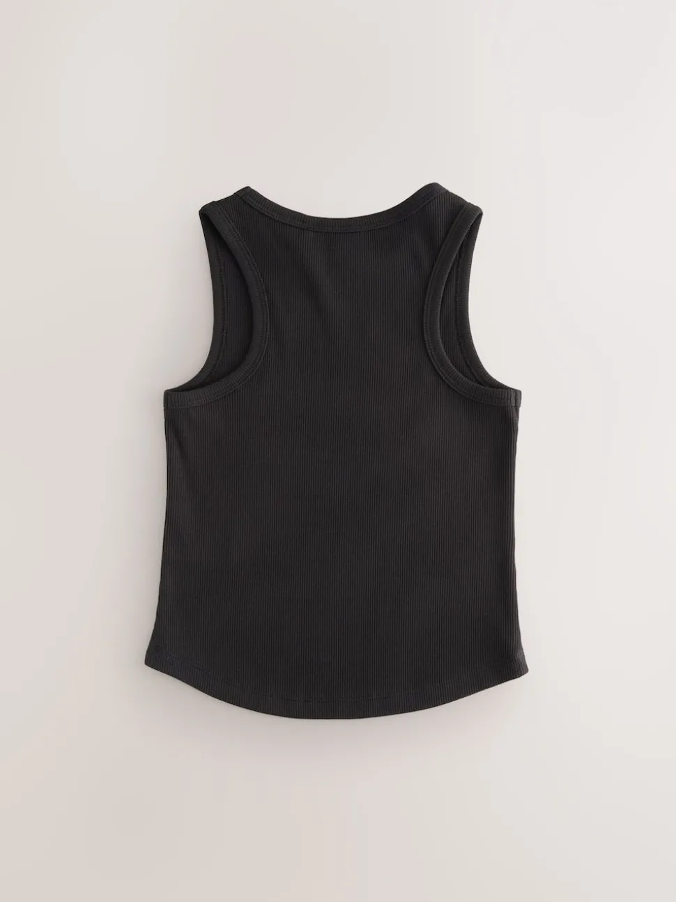 Black Rib Vest (3-16yrs)