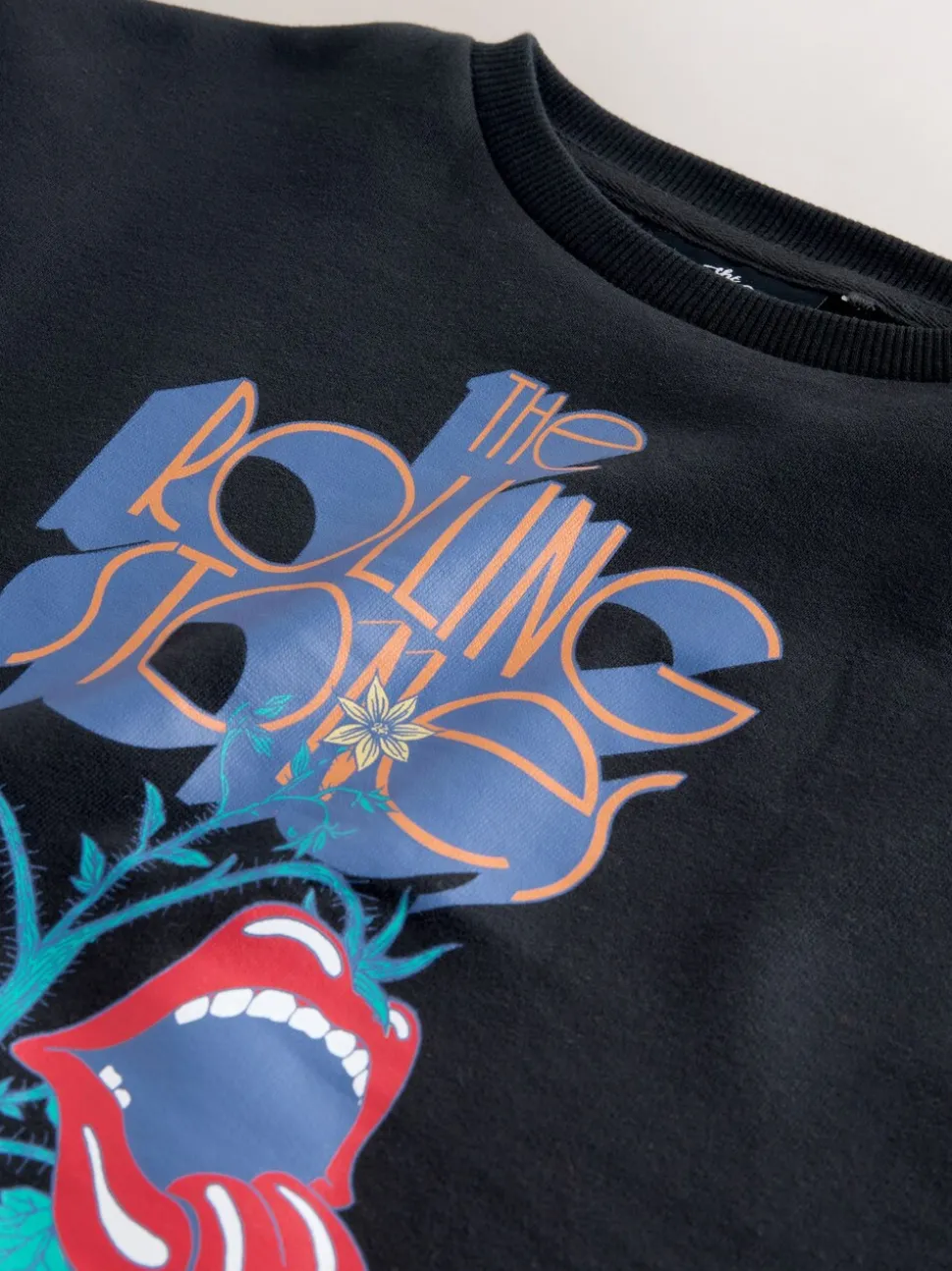 Black Rolling Stones Sweatshirt (3-16yrs)