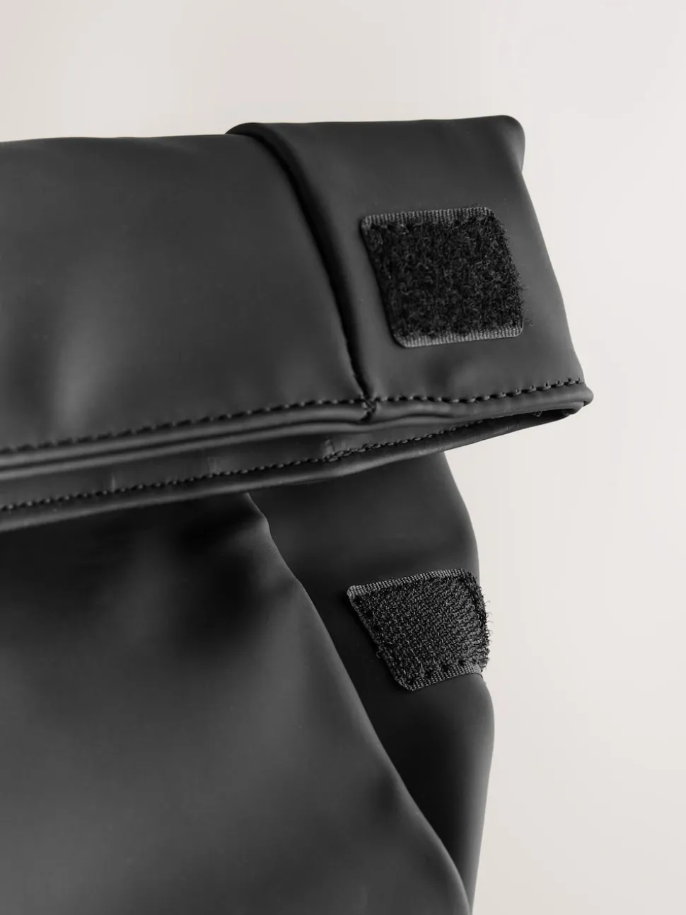 Black Roll Top Backpack