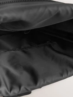 Black Roll Top Backpack