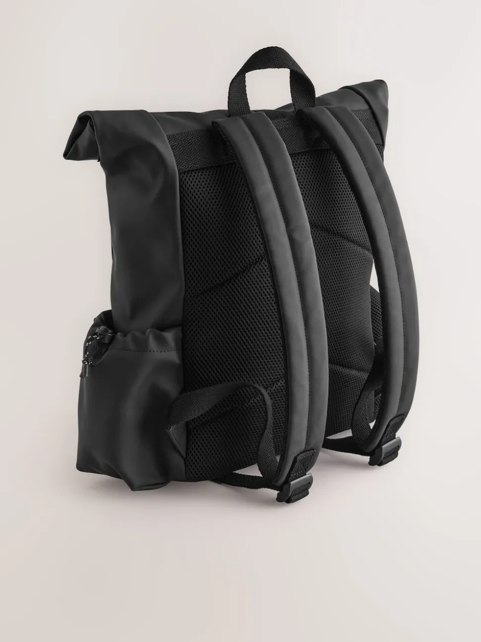 Black Roll Top Backpack