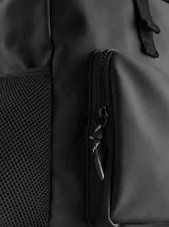 Black Roll Top Backpack