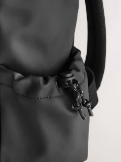 Black Roll Top Backpack