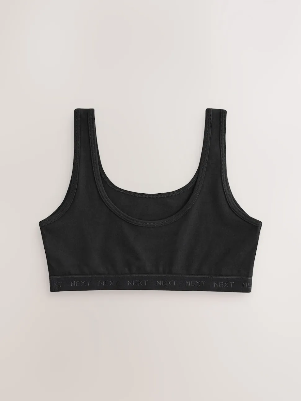 Black Scoop Crop Tops 3 Pack (5-16yrs)