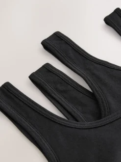 Black Scoop Crop Tops 3 Pack (5-16yrs)
