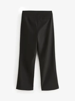 Black Senior High Waist Flared School Trousers (9-17yrs)