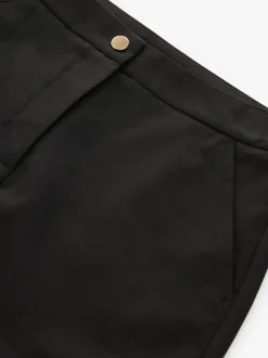Black Senior High Waist Flared School Trousers (9-17yrs)