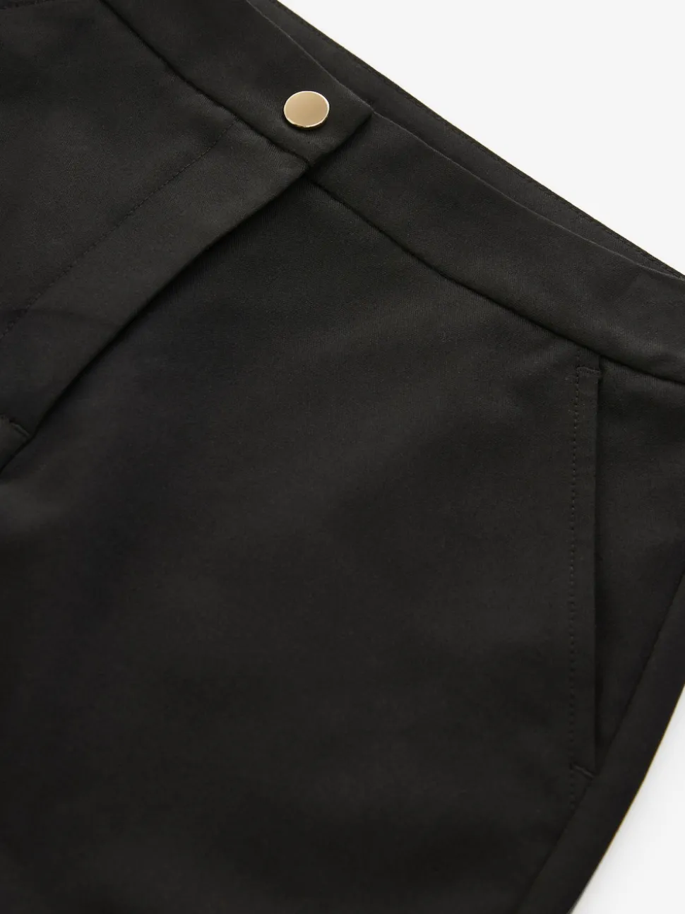 Black Senior High Waist Flared School Trousers (9-17yrs)