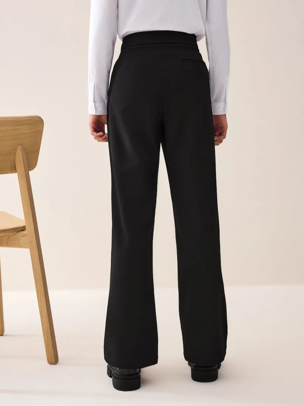 Black Senior School Flare Trousers (9-17yrs)