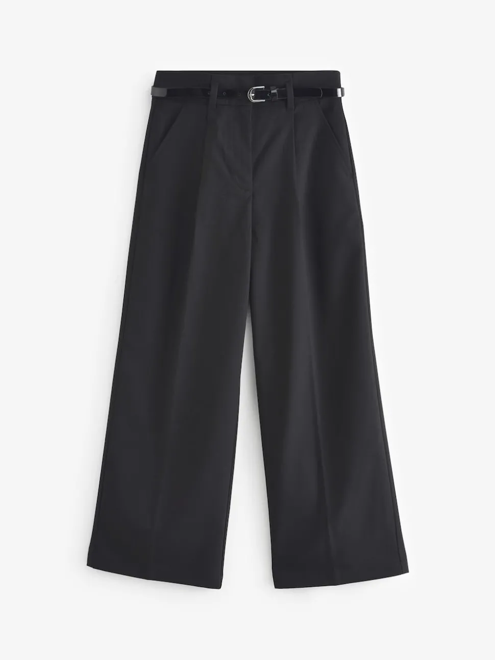 Black Senior Wide Leg Belted School Trousers (9-18yrs)