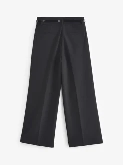 Black Senior Wide Leg Belted School Trousers (9-18yrs)