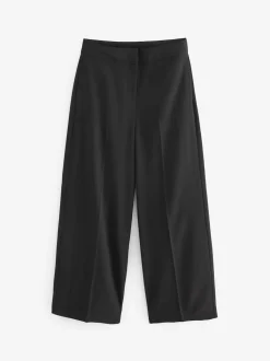 Black Senior Wide Leg Seam Trousers (9-18yrs)