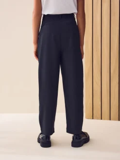 Black Shorter Length Barrel Leg School Trousers (9-18yrs)