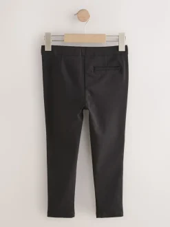 Black Shorter Length School Skinny Stretch Trousers (3-18yrs)